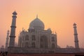 Taj Mahal at sunrise, Agra, Uttar Pradesh, India Royalty Free Stock Photo