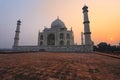 Taj Mahal at sunrise, Agra, Uttar Pradesh, India Royalty Free Stock Photo