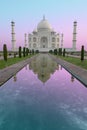 Taj Mahal Sunrise, Travel to Agra, India Royalty Free Stock Photo