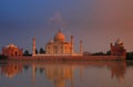 Taj Mahal at sunset