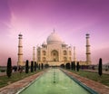 Taj Mahal on sunset, Agra, India Royalty Free Stock Photo