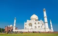 The Taj Mahal, the most famous monument of India. Agra - Uttar Pradesh Royalty Free Stock Photo