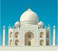 Taj Mahal Vector Illustration