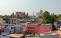 Taj Mahal view from roof top - colorful India - Tourism of Agra