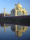 Taj Mahal - Yamuna River - Agra - India Royalty Free Stock Photo