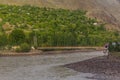 Tajik Afghan Friendship Bridge across the Panj Riv