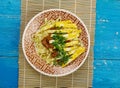 Tajik dish with noodles Royalty Free Stock Photo