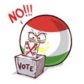 Tajikistan country ball voting no