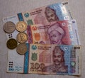 Tajikistan currency somoni banknotes and coins
