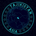 Tajikistan round sign.