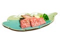 Tajima beef is high quality beef of Toyooka in Japan isolated Royalty Free Stock Photo