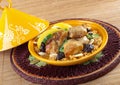 Tajine, moroccan chicken with lemon confit