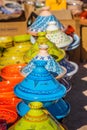 Tajines in the market, Marrakesh,Morocco Royalty Free Stock Photo