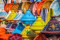 Tajines in the market, Marrakesh,Morocco Royalty Free Stock Photo