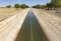 Tajo-Segura irrigation watercourse canal next to La Roda