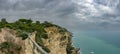 Tajo tower gigapan under the storm in Barbate, Cadiz Royalty Free Stock Photo