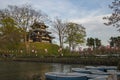 Takada Castle of Niigata Prefecture in the Hokuriku region of Honshu, Japan, Japan Royalty Free Stock Photo