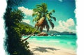 Takamaka Beach, Seychelles Mahe Island Royalty Free Stock Photo