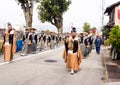 Takayama Autumn Festival parade on town streets