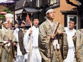 Takayama Autumn Festival parade on town streets