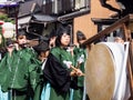 Takayama Autumn Festival parade on town streets