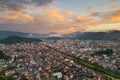 Takayama, Gifu, Japan Skyline at Dusk