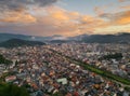 Takayama, Gifu, Japan Skyline at Dusk