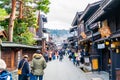 Takayama, Japan, 12 Jan 2020 : The landscape shot of the Takayama town. It is named as little Kyoto of Japan and establish since