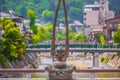 Takayama - May 26, 2019: Oni statue in Takayama, Japan Royalty Free Stock Photo