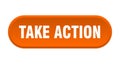take action button Royalty Free Stock Photo