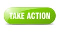 take action button. take action sign. key. push button. Royalty Free Stock Photo