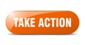 take action button. take action sign. key. push button. Royalty Free Stock Photo