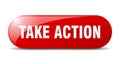 take action button. take action sign. key. push button. Royalty Free Stock Photo