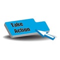 Take action web button