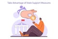 Take advantage of state support measures. Governmental business