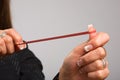 Take aim with rubber band Royalty Free Stock Photo