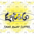 Take away coffee design.