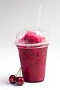 Take away cold iced with fruit flavour