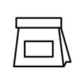 Take away icon vector isolated on white background, Take away sign , line or linear sign, element design in outline style