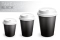 Take away paper cup black