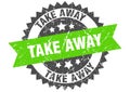 take away round grunge stamp. take away Royalty Free Stock Photo