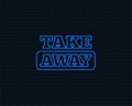 Take away sign icon. Takeaway food or drink.