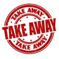 Take away sign or stamp Royalty Free Stock Photo