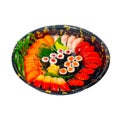 Take away sushi express on plastic tray Royalty Free Stock Photo