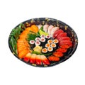 Take away sushi express on plastic tray Royalty Free Stock Photo