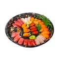 Take away sushi express on plastic tray Royalty Free Stock Photo