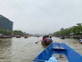 Take a boat at Yen stream .Huong pagoda festival. My Duc, Hanoi, Vietnam March 2, 2019