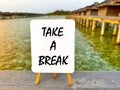 Take a break - Book your vacation. Royalty Free Stock Photo