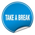 take a break sticker Royalty Free Stock Photo