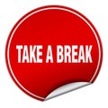 take a break sticker Royalty Free Stock Photo